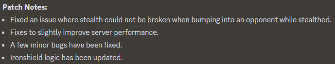 Early Access Hotfix #10

Hotfix is already installed and the servers are back, but because of DDoS servers are struggling a bit, be patient, Ironmace is working on it. 

#DarkAndDarker