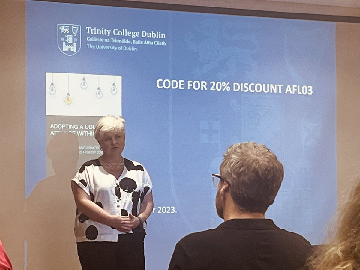 CaitMurray5's tweet image. Huge congratulations to @conormcguckin @msmaryquirke and @mccartpm on their book launch this evening in @tcddublin “UDL is everyone’s business” #Universaldesignforlearning