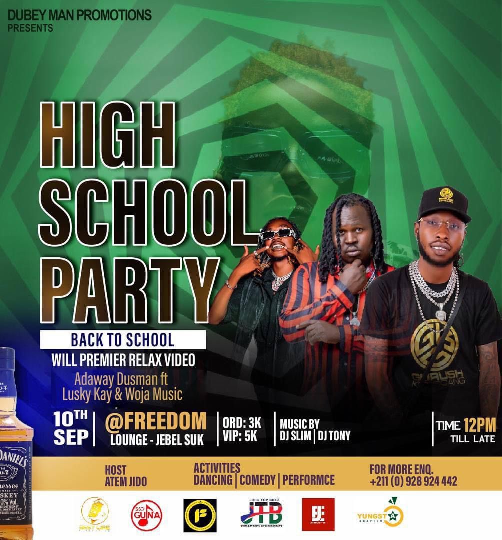 AdawayDusman's tweet photo. Dubey Man Promotions and Events Presenting. 

Come All this Sunday and Meet with the Gurus Ketir Gang Family as we premier #SouthSudan’s Biggest Music Video Project.

Venue: FREEDOM LOUNGE - JEBEL SUK 
GKG Will all be there!!! 

Woja Music 
Lushy Kay South Sudan 
Superbwoy Snmg https://t.co/HObXxZzdrM