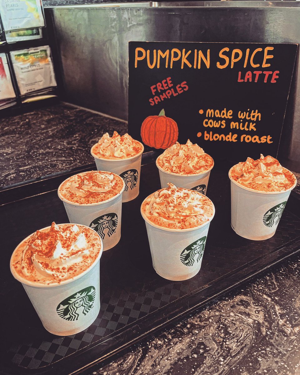sorry but how cute are these lil baby pumpkin spice lattes I made for sampling today I can’t