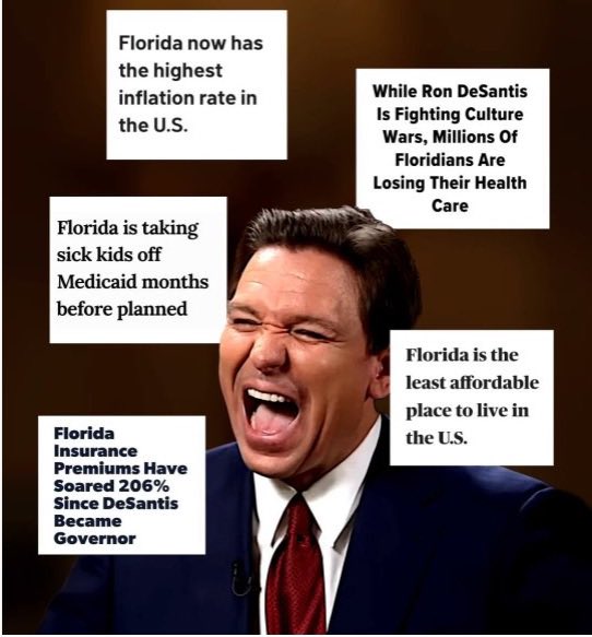 <a href="/RonDeSantis/">Ron DeSantis</a> Lol 😆 Great job keep it up DeSatan!