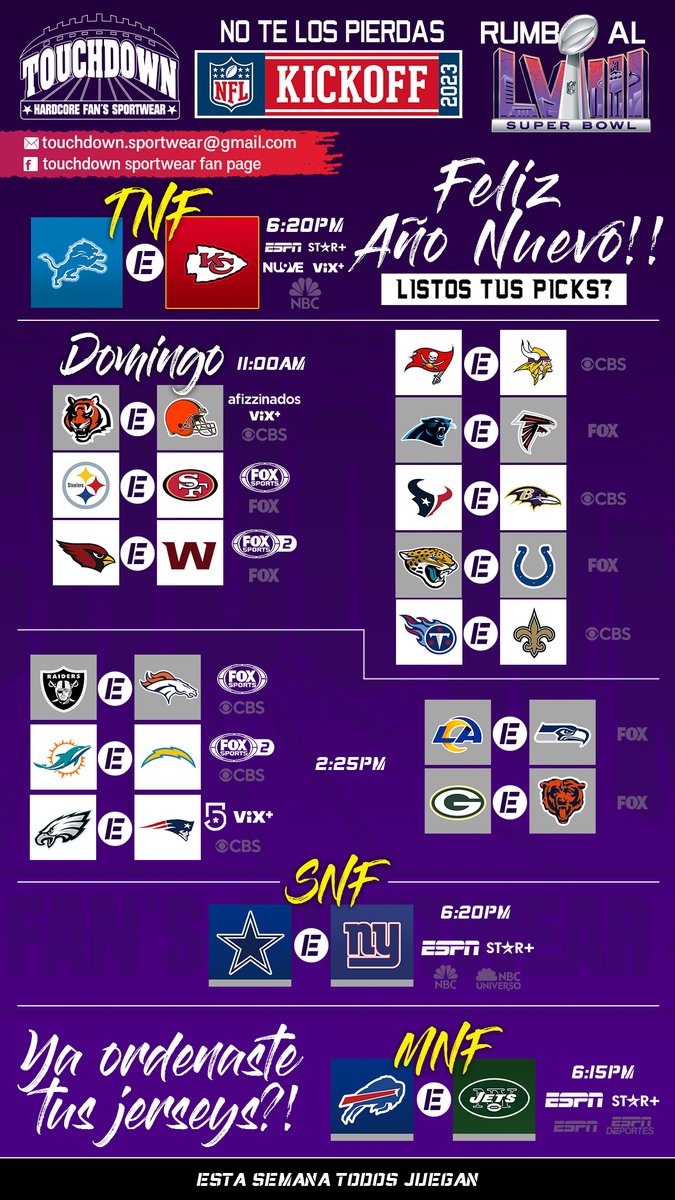 TouchdownSW's tweet photo. #Kickoff23  #NoTeLosPierdas  #siguenos #TouchdownSW  #PresumeTuPasion #Rumboal58 https://t.co/vhiFRDKTRP