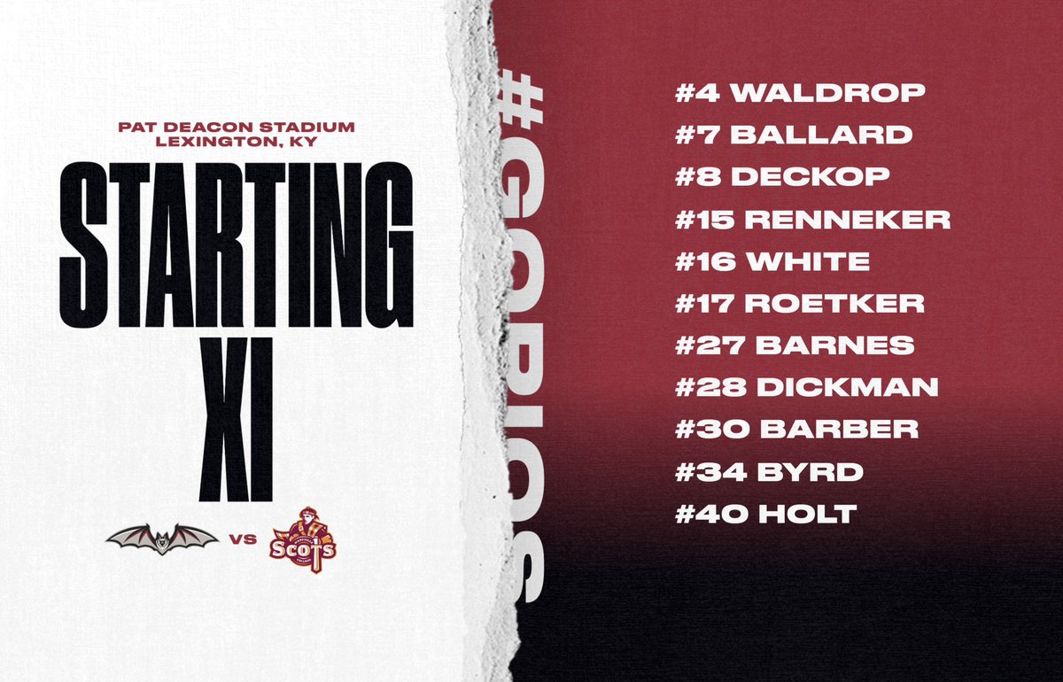 Starting XI against Maryville

#LDH #Family