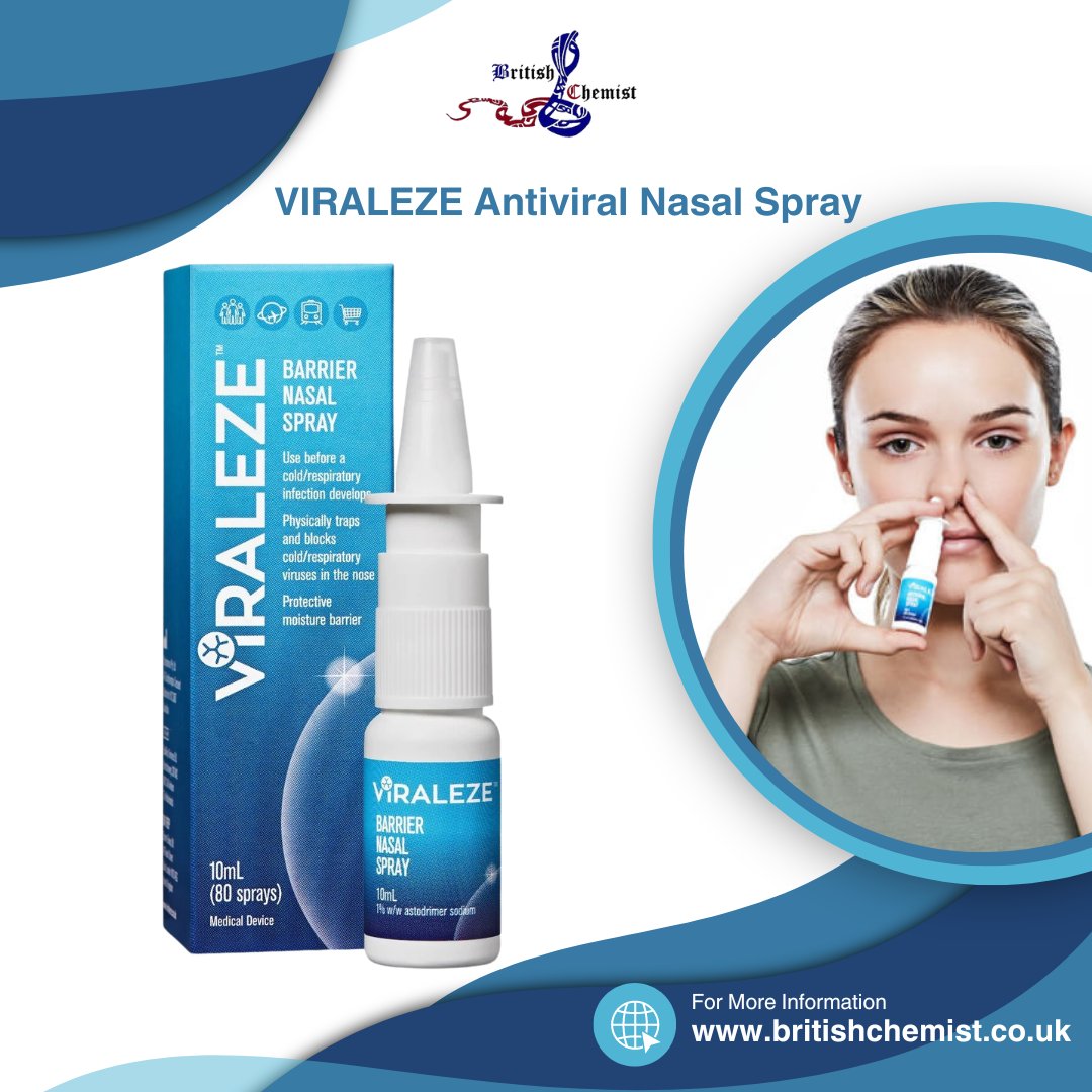 VIRALEZE Antiviral Nasal Spray

Shop Now: britishchemist.co.uk/product/virale…
.
.
.
#BritishChemist #BritishChemistLondon #pharmacy #chemist #medication #viraleze #viralezenasalspray #nasalspray #stuffynoserelief #nasalcongestion #clearnose #blockednose #nasalcare #sinusrelief #breatheeasier