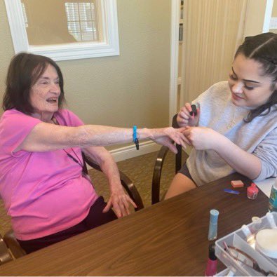 Manicures by <a href="/LibAcademy/">Liberty Academy</a> at Wellington today! Can I get in line?