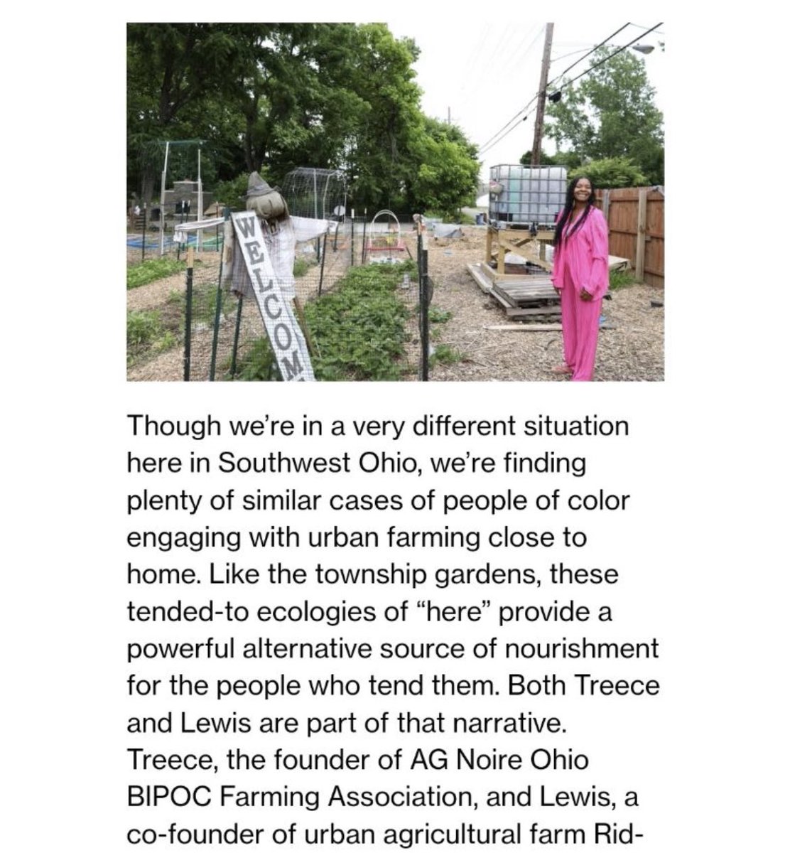 Just call me Queen of Ohio BIPOC Urban Ag advocacy !!! Thank you Cincinnati, contemporary art center