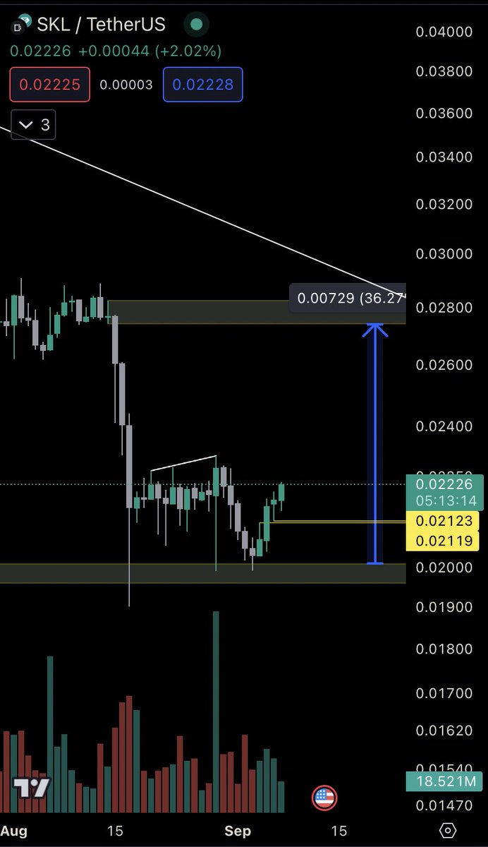 Dippzyy's tweet photo. People sleeping on this $skl https://t.co/0y02t8Kaf5