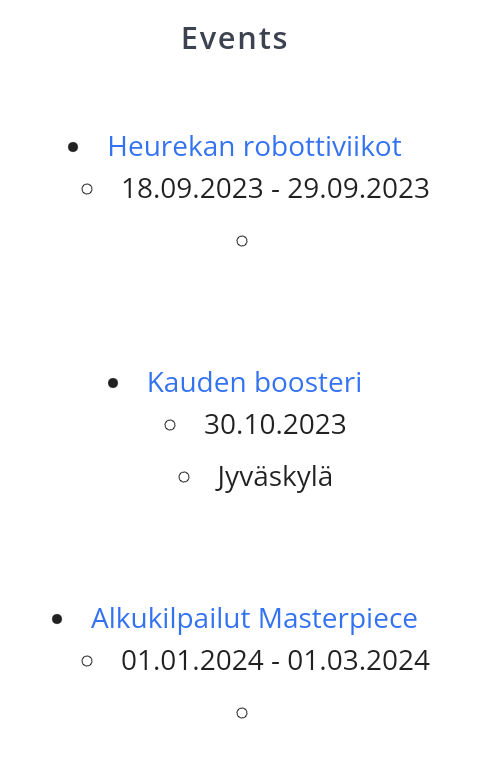 Tänään suunniteltiin kauden buustaus-tapahtumaa Jyväskylän hienoille tienoille.