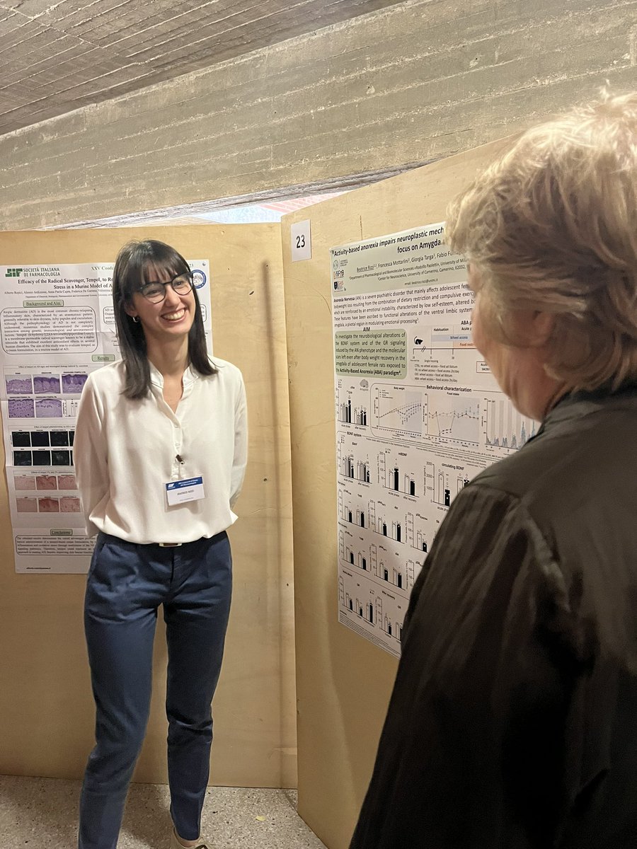 Fumagalli Lab (@psychopharmlab) on Twitter photo Thanks <a href="/SIFfarmacologia/">SIF</a> for the chance to share our data at the “XXV Conference of Young SIF Pharmacologists”. Great networking opportunity for Paolabrivio <a href="/framottarlini/">Francesca Mottarlini</a> and <a href="/bearizzi97/">Beatrice Rizzi</a> ! ✨🧬🔬
#SIFCongress #PharmaFuture #PharmaCongress #farmacologia Thanks <a href="/SIFfarmacologia/">SIF</a> for the chance to share our data at the “XXV Conference of Young SIF Pharmacologists”. Great networking opportunity for Paolabrivio <a href="/framottarlini/">Francesca Mottarlini</a> and <a href="/bearizzi97/">Beatrice Rizzi</a> ! ✨🧬🔬
#SIFCongress #PharmaFuture #PharmaCongress #farmacologia