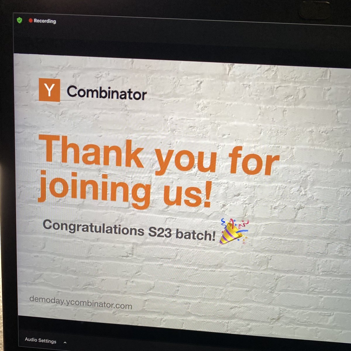 That’s a wrap for YC’s 37th #DemoDay (our 3rd)! Congrats to all the S23 startups. 🚀

Thank you <a href="/ycombinator/">Y Combinator</a> for the opportunity. 🙏🏽