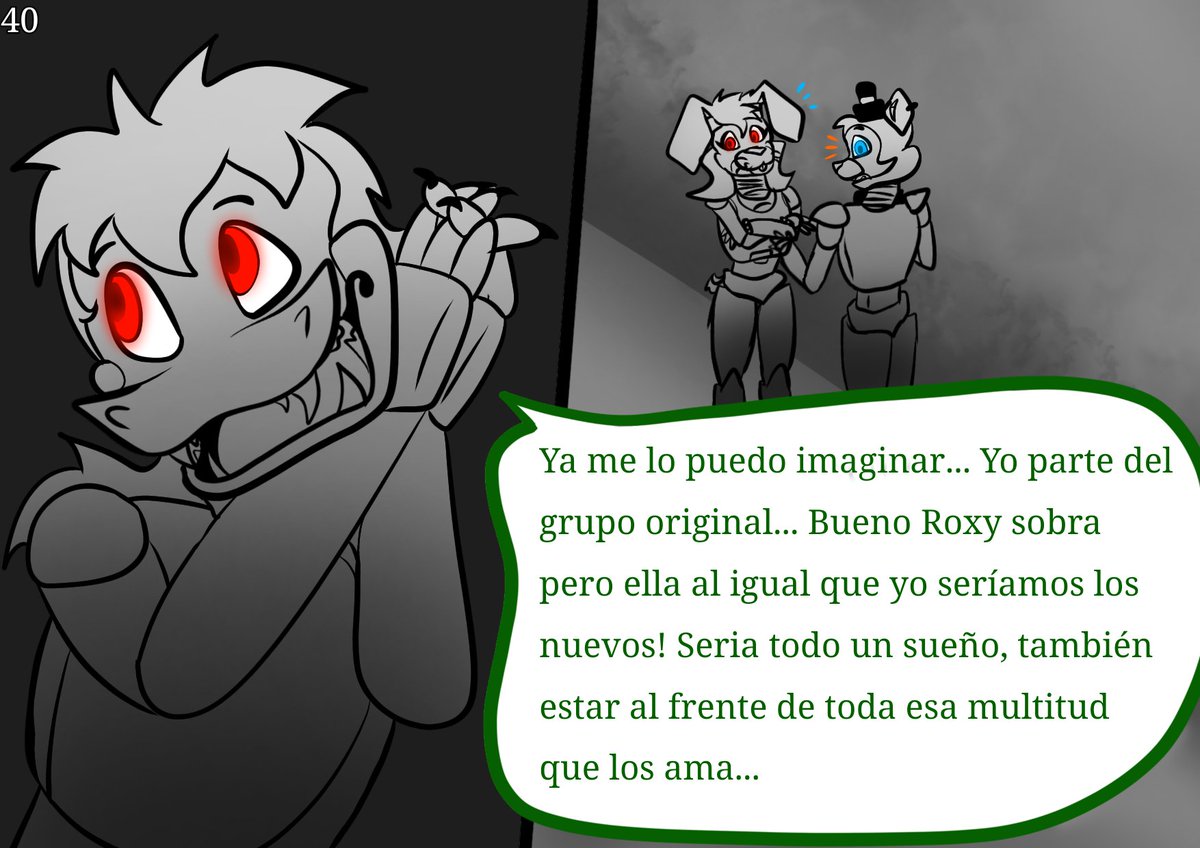 _AmandaSC_'s tweet photo. 40 - 43

#GlamrockBonnie #montgomerygator #fnaf9 #securitybreach #fanfic https://t.co/MbL2cvRcp9
