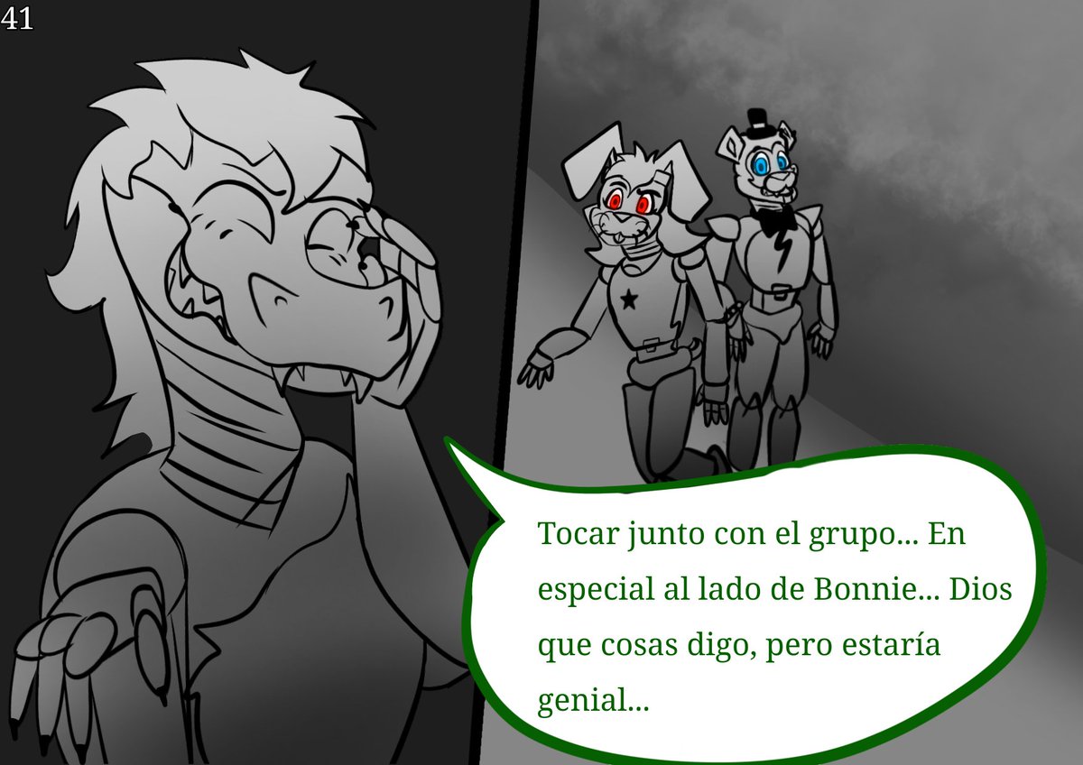 _AmandaSC_'s tweet photo. 40 - 43

#GlamrockBonnie #montgomerygator #fnaf9 #securitybreach #fanfic https://t.co/MbL2cvRcp9