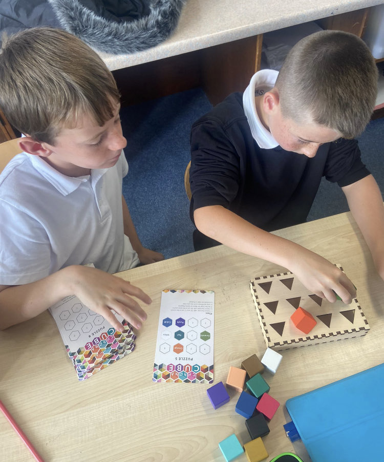 Annbank_PS's tweet photo. And there’s more…. P6 have been exploring problem solving through puzzles! They had a range of games available to complete and they raced against partners to see who could solve the puzzle first! 😁😁😁#mathsismagic ⁦@ScottMorrowSA⁩ https://t.co/Pgd0AthKsN