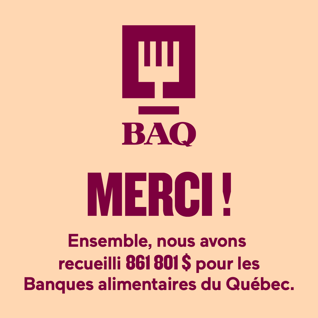 Banques alimentaires du Québec (@balimentairesqc) on Twitter photo Un immense merci à <a href="/LaSAQ_officiel/">lasaq_officiel</a> et à sa clientèle qui ont fait de cette campagne un nouveau succès! Nous sommes touchés de vous savoir une fois de plus à nos côtés pour lutter contre l'#insecuritealimentaire. Merci de faire une telle différence. bitly.ws/UbXb Un immense merci à <a href="/LaSAQ_officiel/">lasaq_officiel</a> et à sa clientèle qui ont fait de cette campagne un nouveau succès! Nous sommes touchés de vous savoir une fois de plus à nos côtés pour lutter contre l'#insecuritealimentaire. Merci de faire une telle différence. bitly.ws/UbXb