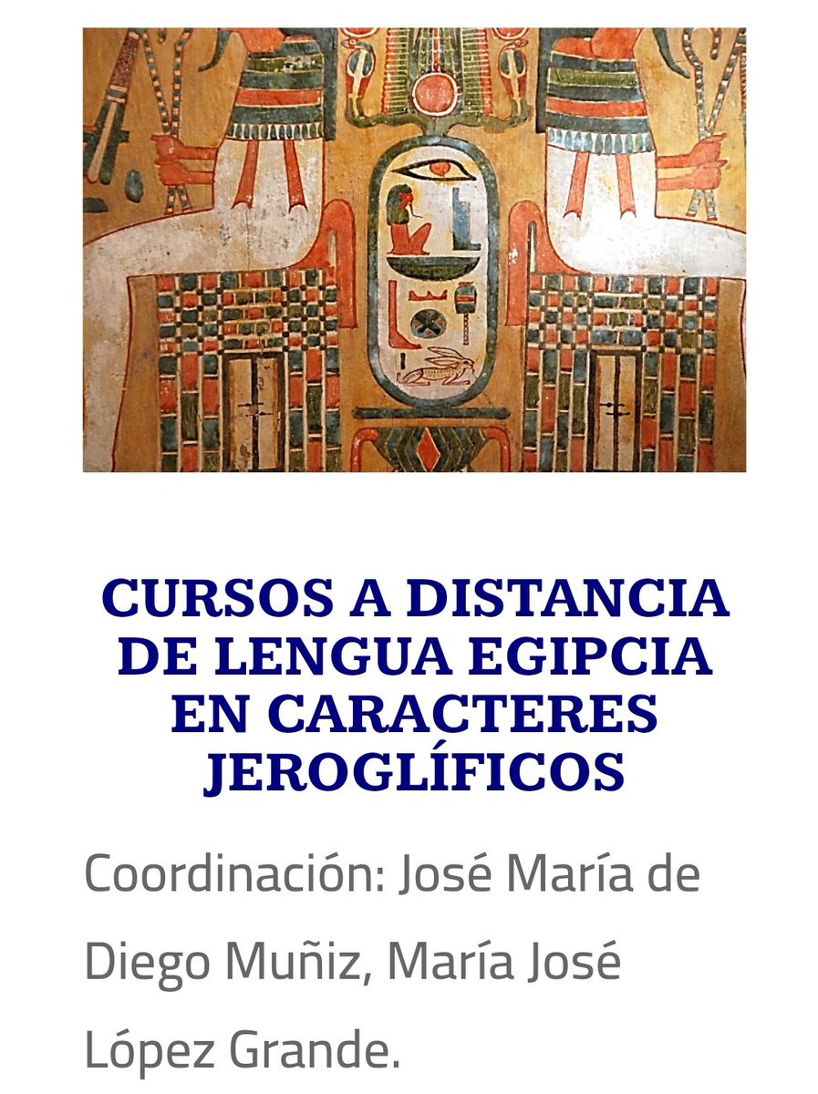 Asociación Española de Egiptología tweet media