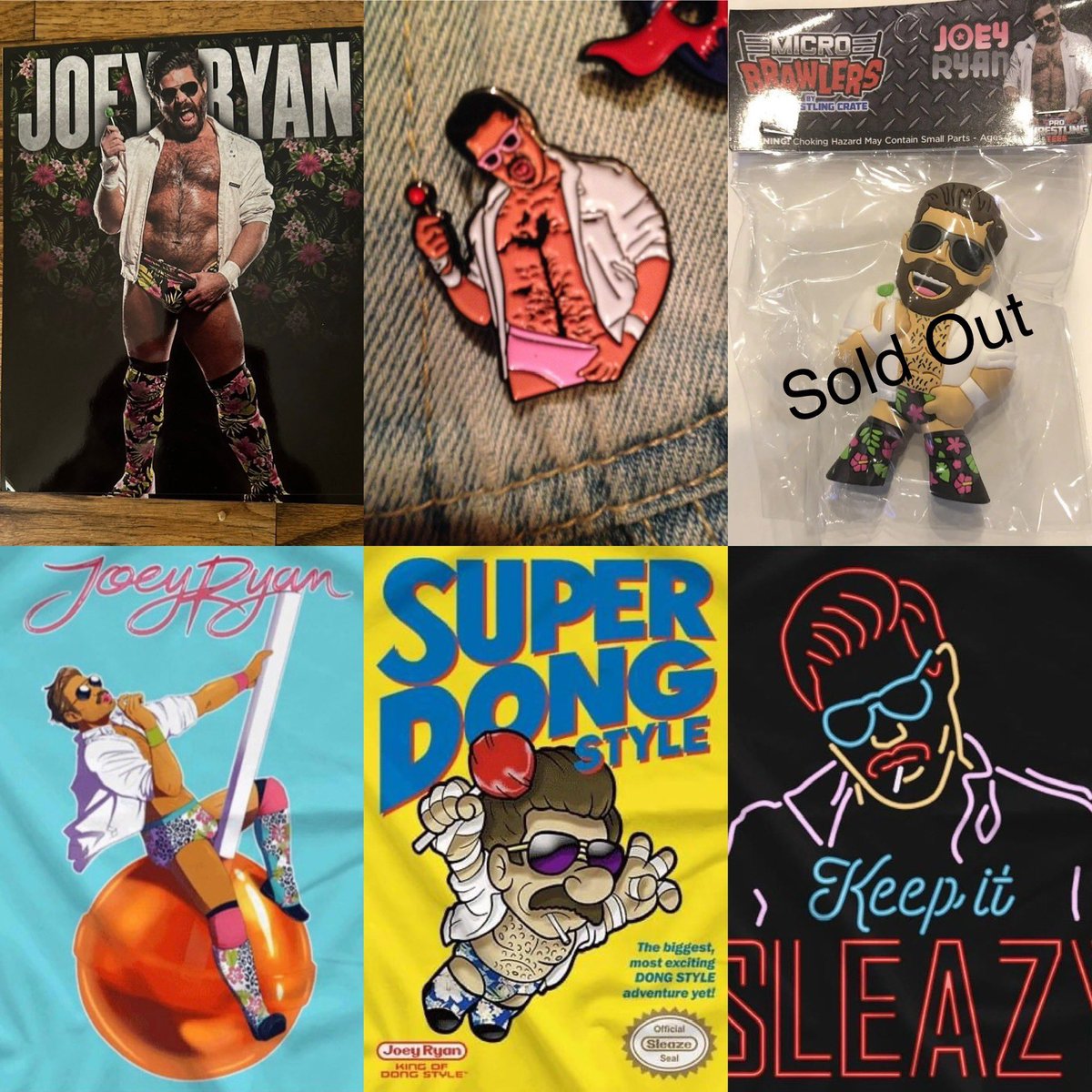 Micro Brawlers have sold out but Signed 8x10s, Lapel Pins & 3 different designs of T-Shirts in S, M, L, XL, 2X for sale. DM me if interested. Thanks!