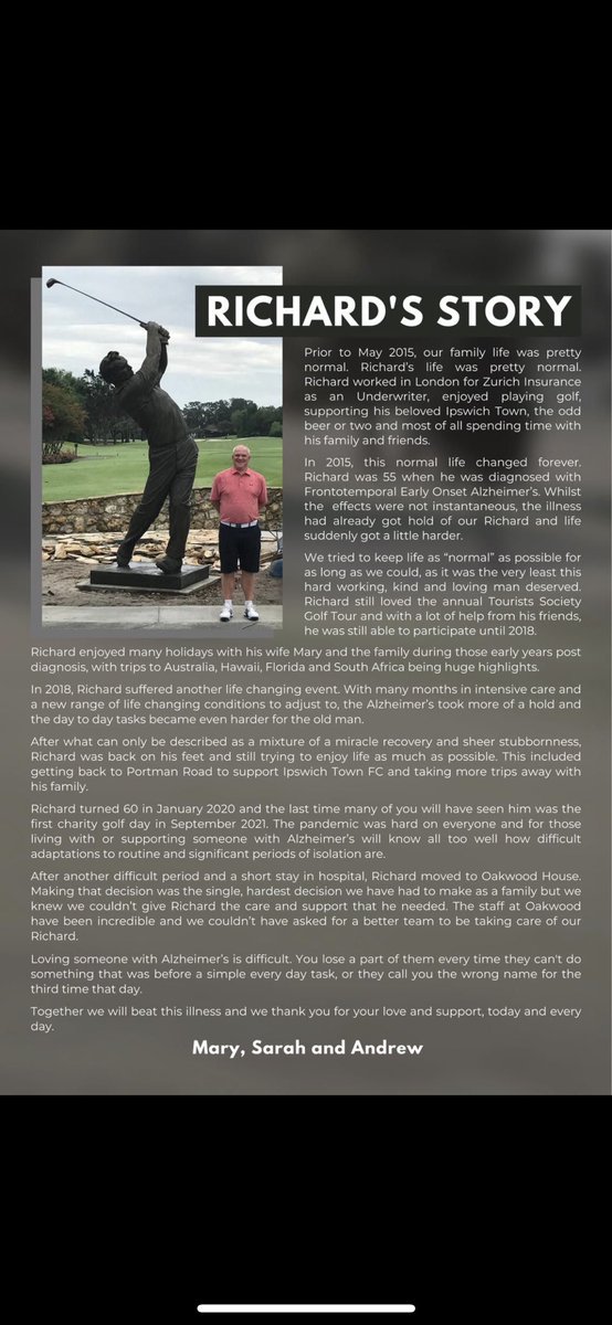 jakeybabe87's tweet photo. @piersmorgan hi Piers i hope this finds you! I would like to get invite you to our golf event for Alzheimer’s, if you would find the time to read my father in-laws story we would be very much appreciative if you would be able to be involved in some way! https://t.co/xdpt3AcSgI