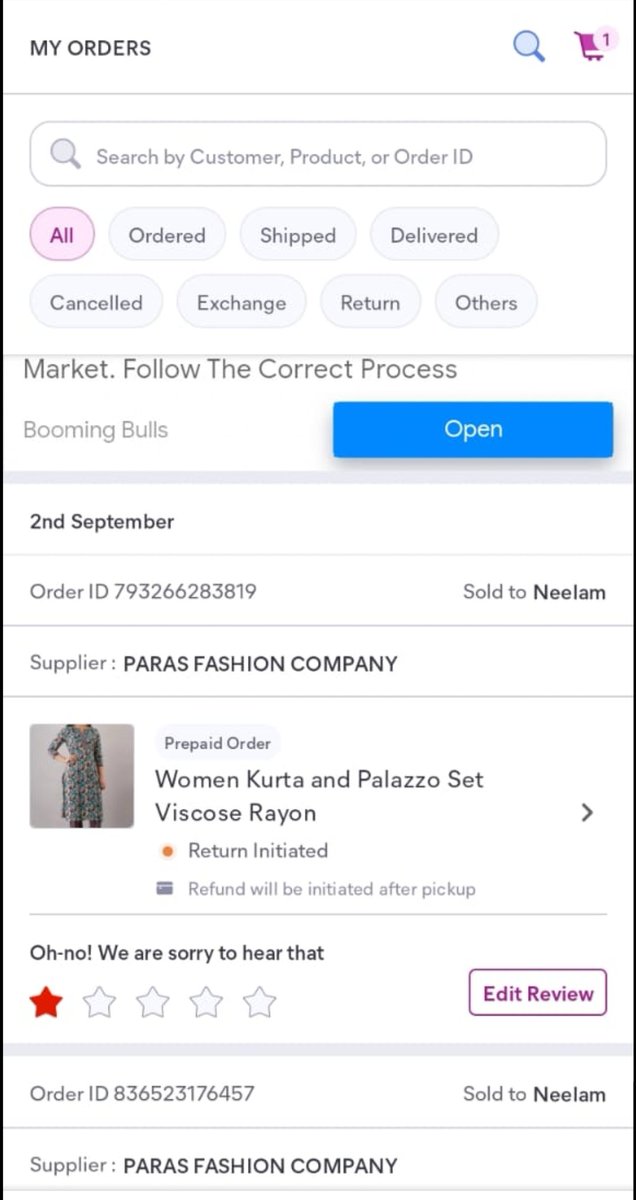 niravbhatt1110's tweet photo. @meesho_support These are my order details https://t.co/4qRcJpwmwl