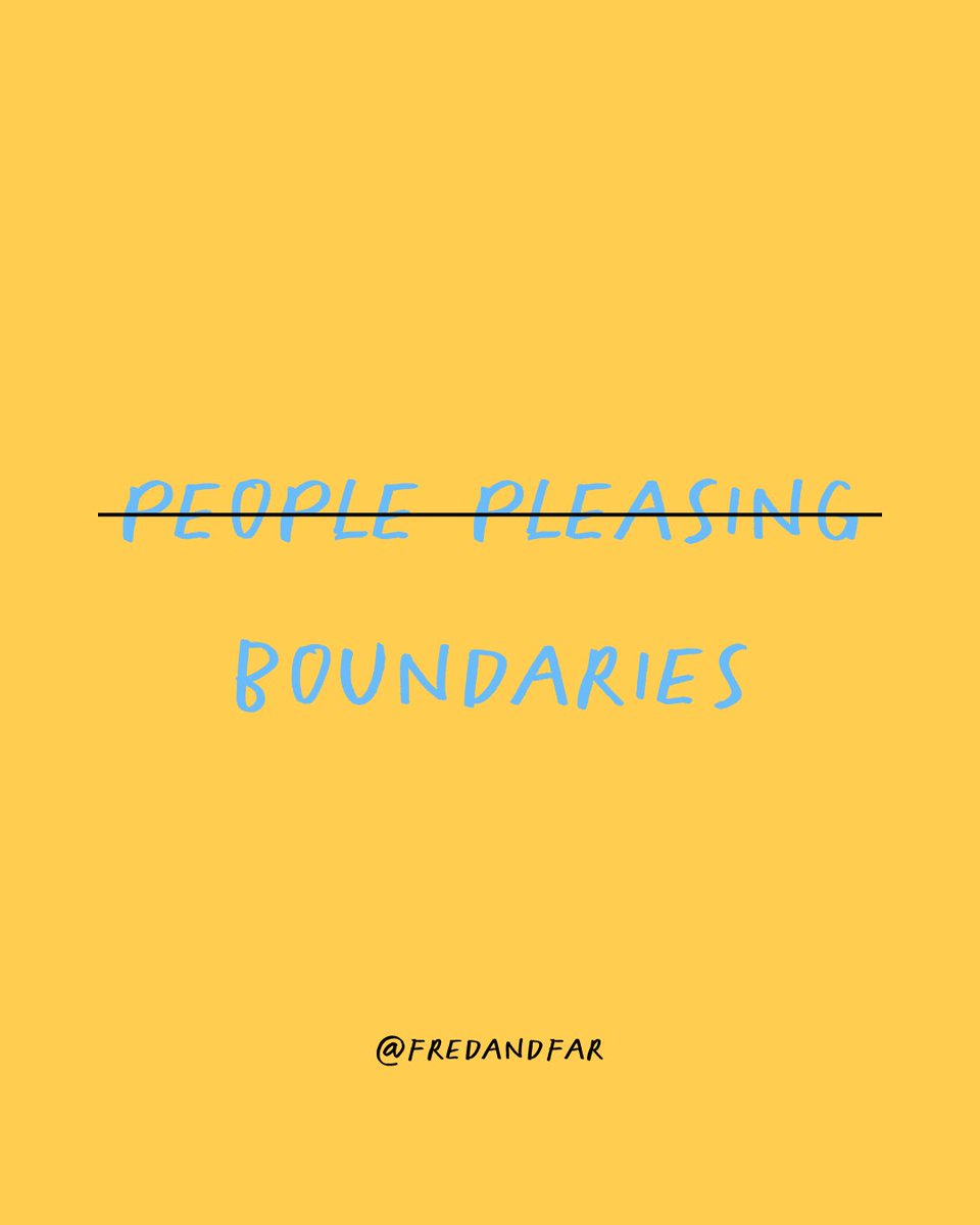 fredandfar's tweet photo. "Boundaries aren't about what you say no to, they're about what you make space for" - from The ABCs of Self Love by @melodygodfred

#boundaries #setboundaries #selflove #loveyourself #takecareofyourself #selflovequotes https://t.co/AjGXOF9SZB