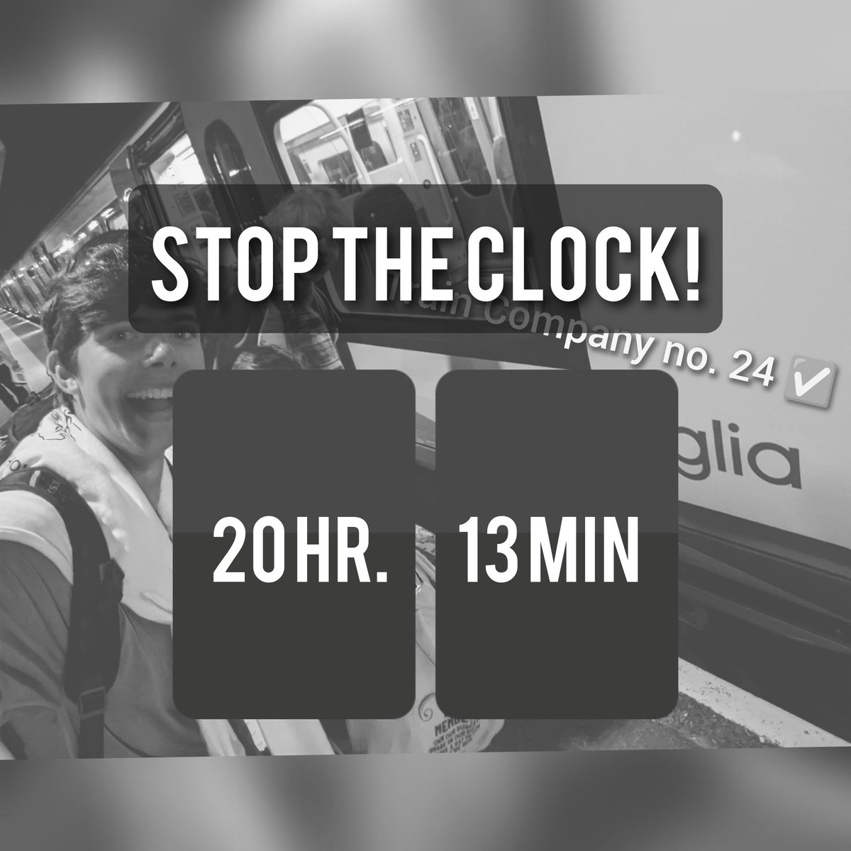 We did it!!! It's a record!!! <a href="/GWR/">Guinness World Records</a> 🤣
What a crazy &amp; brilliant adventure and amazing to have done it in aid of <a href="/JettyLaneWdb/">Jetty Lane</a> 
Massive thanks to everyone who has helped us make this challenge a reality!

<a href="/geofftech/">Geoff Marshall</a> <a href="/planestrainsev1/">PlanesTrainsEverything</a> <a href="/nationalrailenq/">National Rail</a> <a href="/RailDeliveryGrp/">Rail Delivery Group</a> <a href="/networkrail/">Network Rail</a>