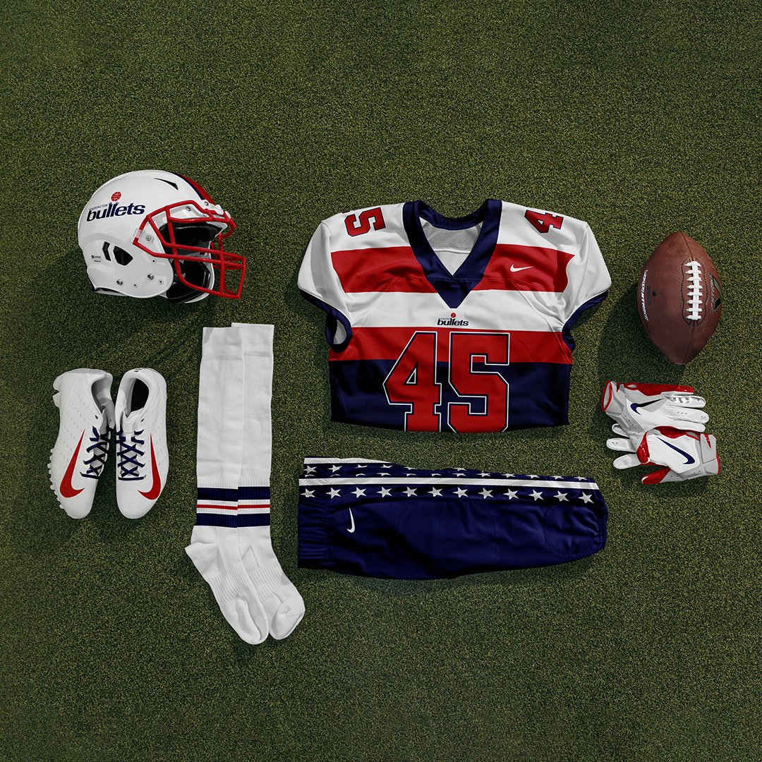 WashWizards's tweet photo. Our threads, but make 'em football. 🏈

Which of these jerseys would you rock? 👀 https://t.co/1jqHdW6xCI