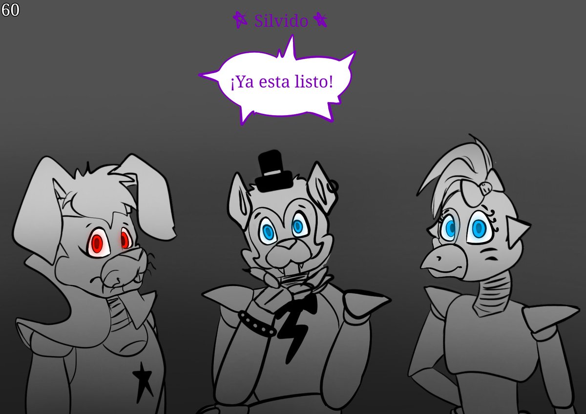 _AmandaSC_'s tweet photo. 60 - 63

#GlamrockBonnie #montgomerygator #fnaf9 #securitybreach #fanfic https://t.co/aCXORuLh4S