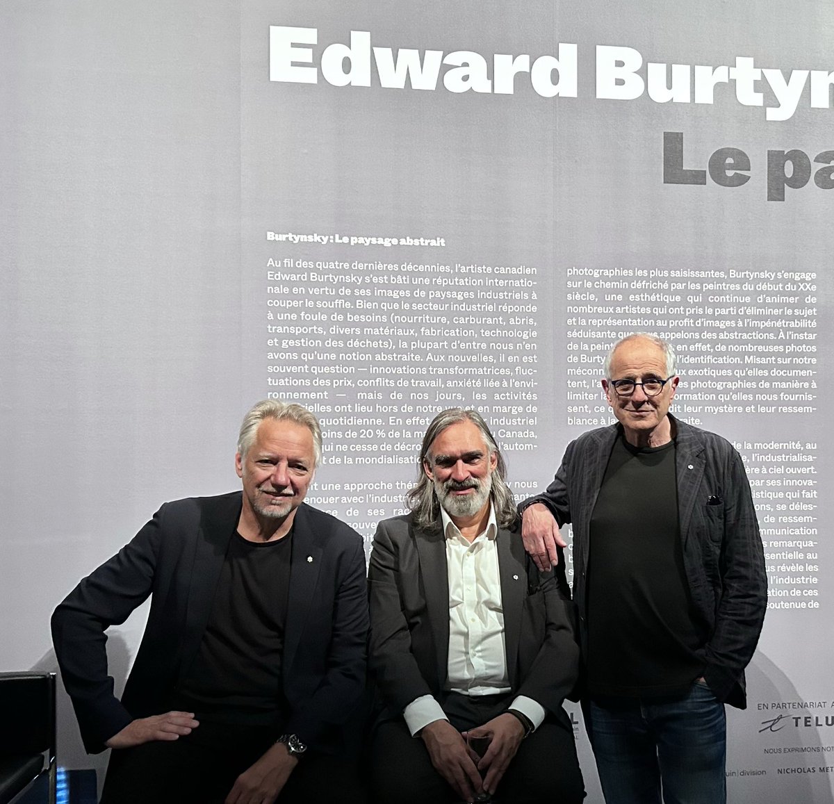 BurtynskyStudio's tweet photo. This week our dear friend and co-producer of #IntheWakeofProgress, Bob Ezrin, was in Montréal with us to open LE PAYSAGE ABSTRAIT. He sat down to chat about all things music and artistic collaborations with @CHOM977 https://t.co/Dj1C6lJzKa https://t.co/IA5jKzPjxD