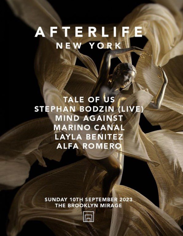 esmovski's tweet photo. Sad to miss #TaleOfUs weaving magic at the #Afterlife show this Sunday, Sep 10 at #BrooklynMirage. If you want to be there, I have a ticket for sale. I can transfer the ticket through dicefm. DM me 🎫✨ #StephanBodzin #MindAgainst #Mrak #Anyma https://t.co/1eODDB52jF