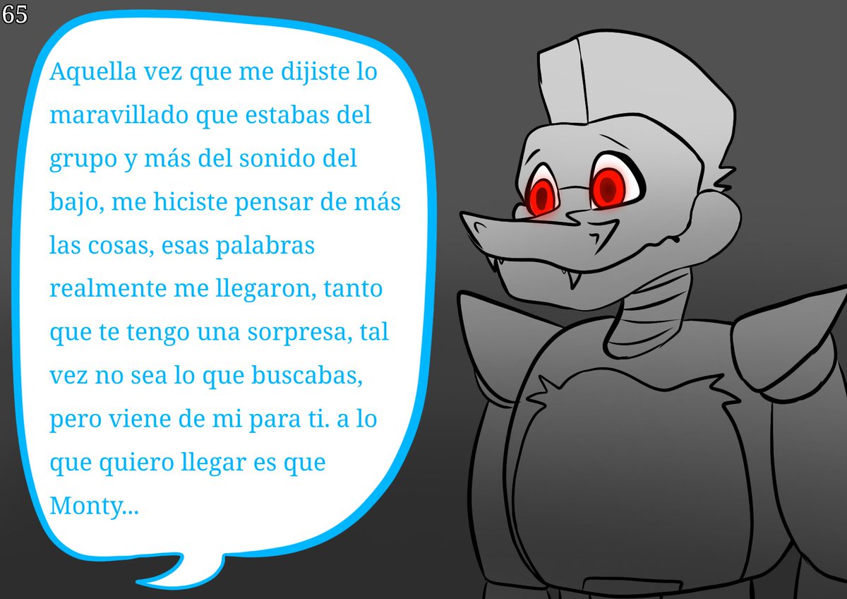 _AmandaSC_'s tweet photo. 64 - 67

#GlamrockBonnie #montgomerygator #fnaf9 #securitybreach #fanfic https://t.co/6fjOmkF6qD