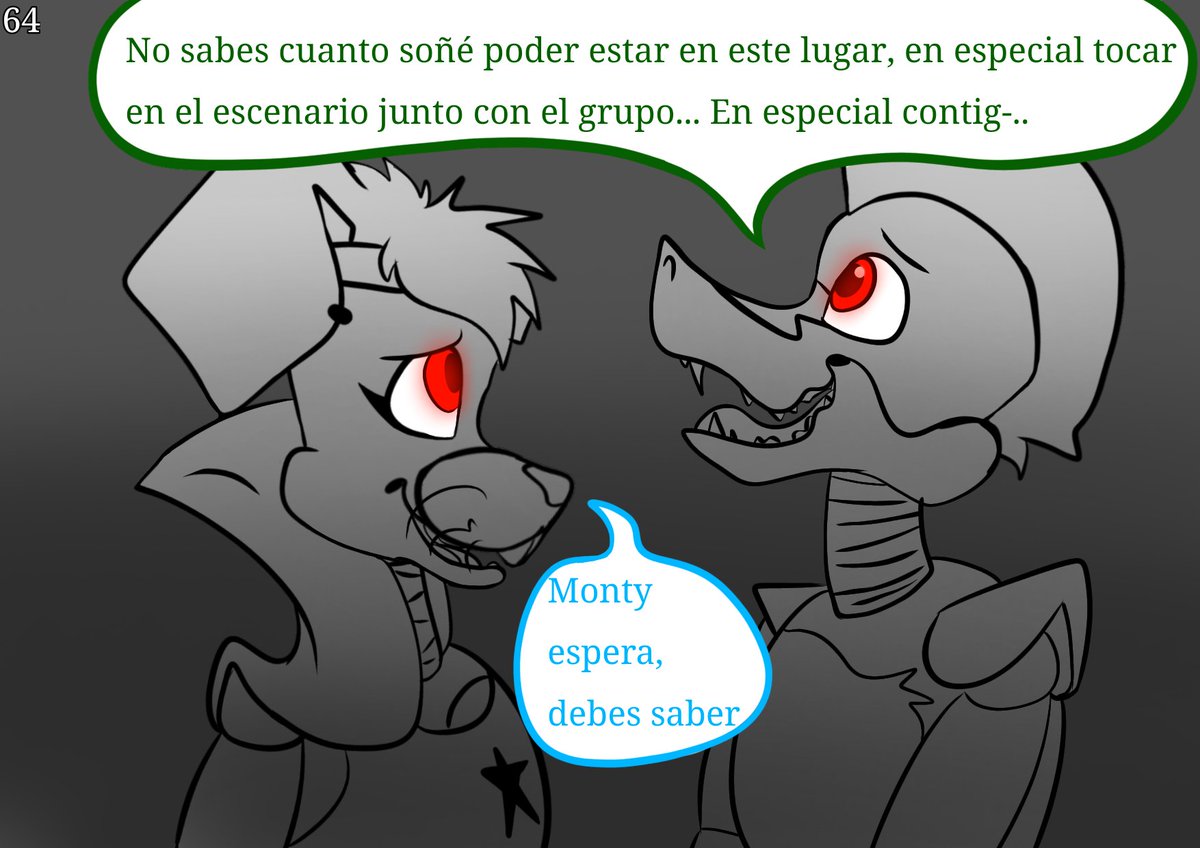_AmandaSC_'s tweet photo. 64 - 67

#GlamrockBonnie #montgomerygator #fnaf9 #securitybreach #fanfic https://t.co/6fjOmkF6qD