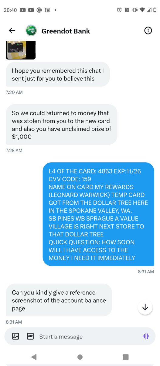 <a href="/GreenDotBank/">Green Dot Bank®</a> @akinacor @dedeagriel10 <a href="/ABC/">ABC News</a> <a href="/CBSNews/">CBS News</a> <a href="/FoxNews/">Fox News</a> <a href="/NBCNews/">NBC News</a> <a href="/MSNBC/">MSNBC</a>
<a href="/cnnbrk/">CNN Breaking News</a> <a href="/CNN/">CNN</a> <a href="/cspan/">CSPAN</a> 
AFTER I REPOSTED THAT 1 TWEET YOU DECIDED TO REPOSTING THE ORIGINAL TWEET I'M IMPRESSED