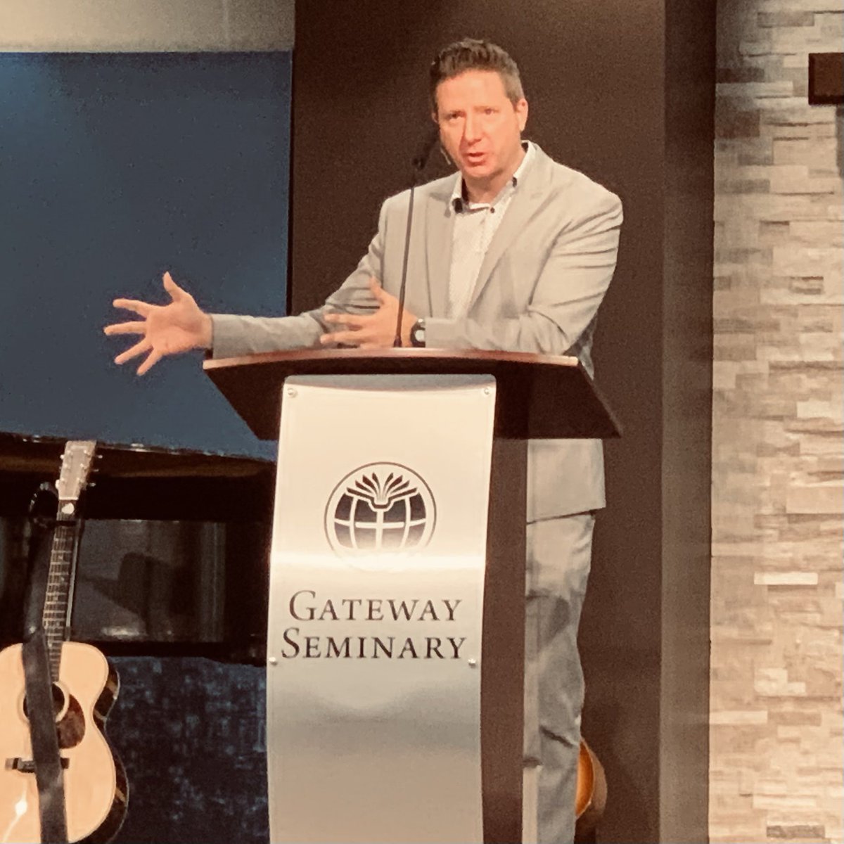 richjohnstone's tweet photo. Strong mission-focused encouragement and challenge from @Willbrowning to the @GatewaySeminary family today. https://t.co/ThWfFctSw7