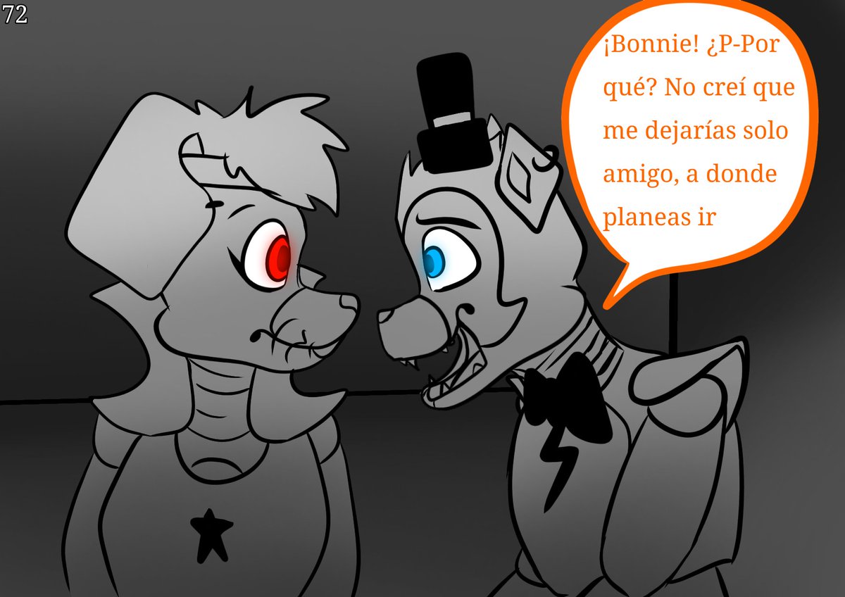 _AmandaSC_'s tweet photo. 72 - 74 (fin de la SEGUNDA PARTE) u.u

#GlamrockBonnie #montgomerygator #fnaf9 #securitybreach #fanfic https://t.co/ANFOXZyryj