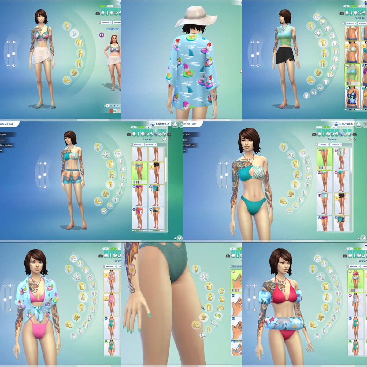 AlchemysticSims's tweet image. Some of the new cas from the #PoolsideSplashKit #thesims4 #swimwear #ShowUsYourSims
