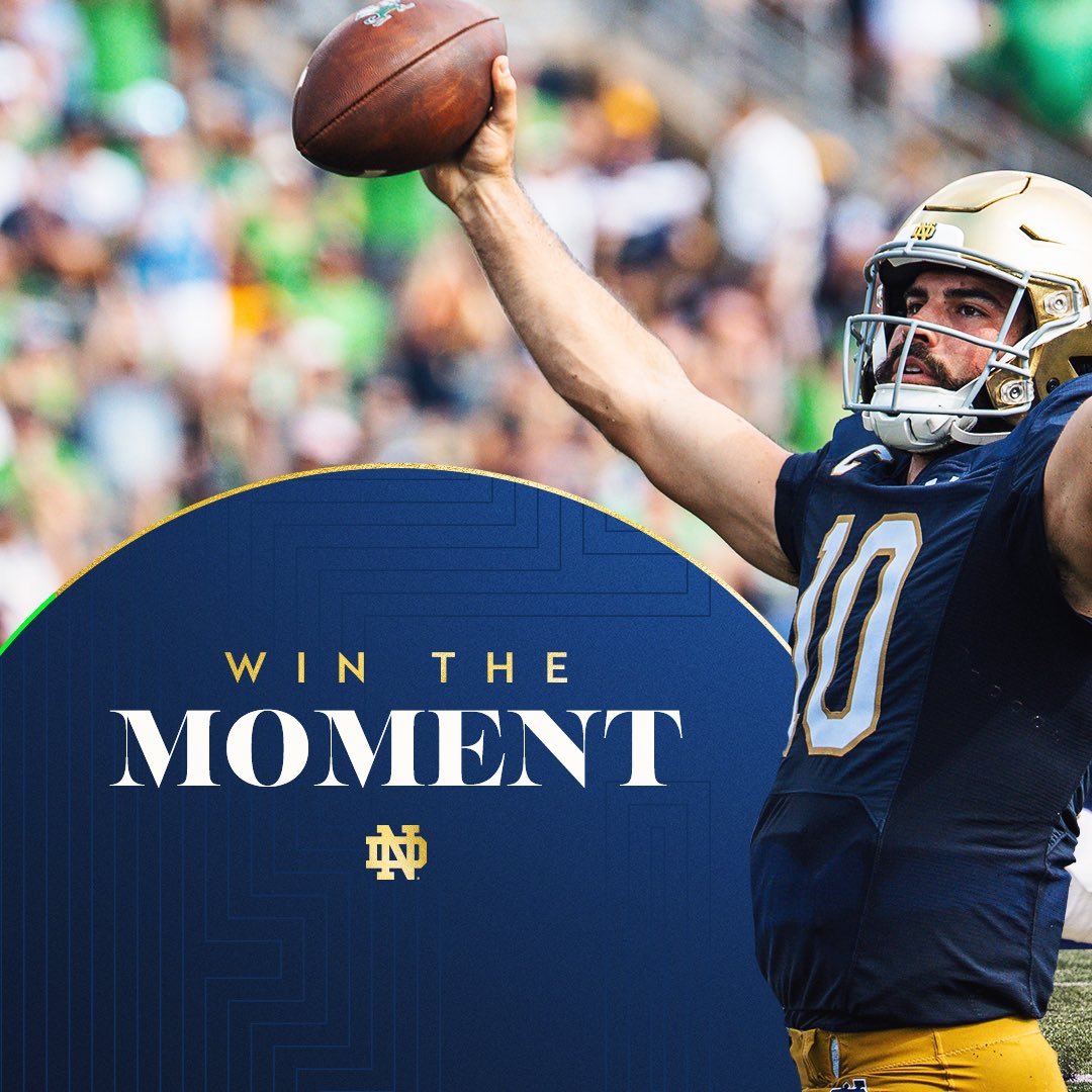 NDFootball's tweet photo. Win the moment

#GoIrish☘️ https://t.co/JiQ7uNRAoI