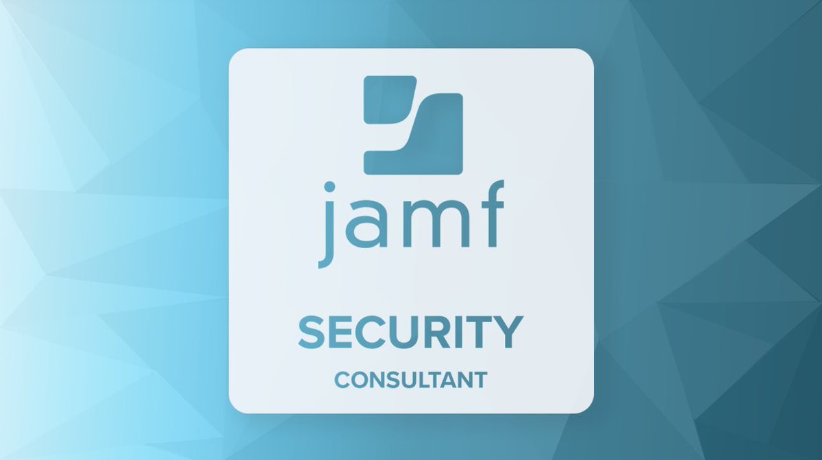 JamfSoftware's tweet image. Jamf Partners: Elevate Your Career with the new Jamf Security Consultant Certification! 

This certification is your ticket to proving your knowledge &amp;amp; skill in demonstrating the incredible benefits of Jamf #security solutions. ow.ly/Hlfm50PIU1r

#Jamf #TechExpertise