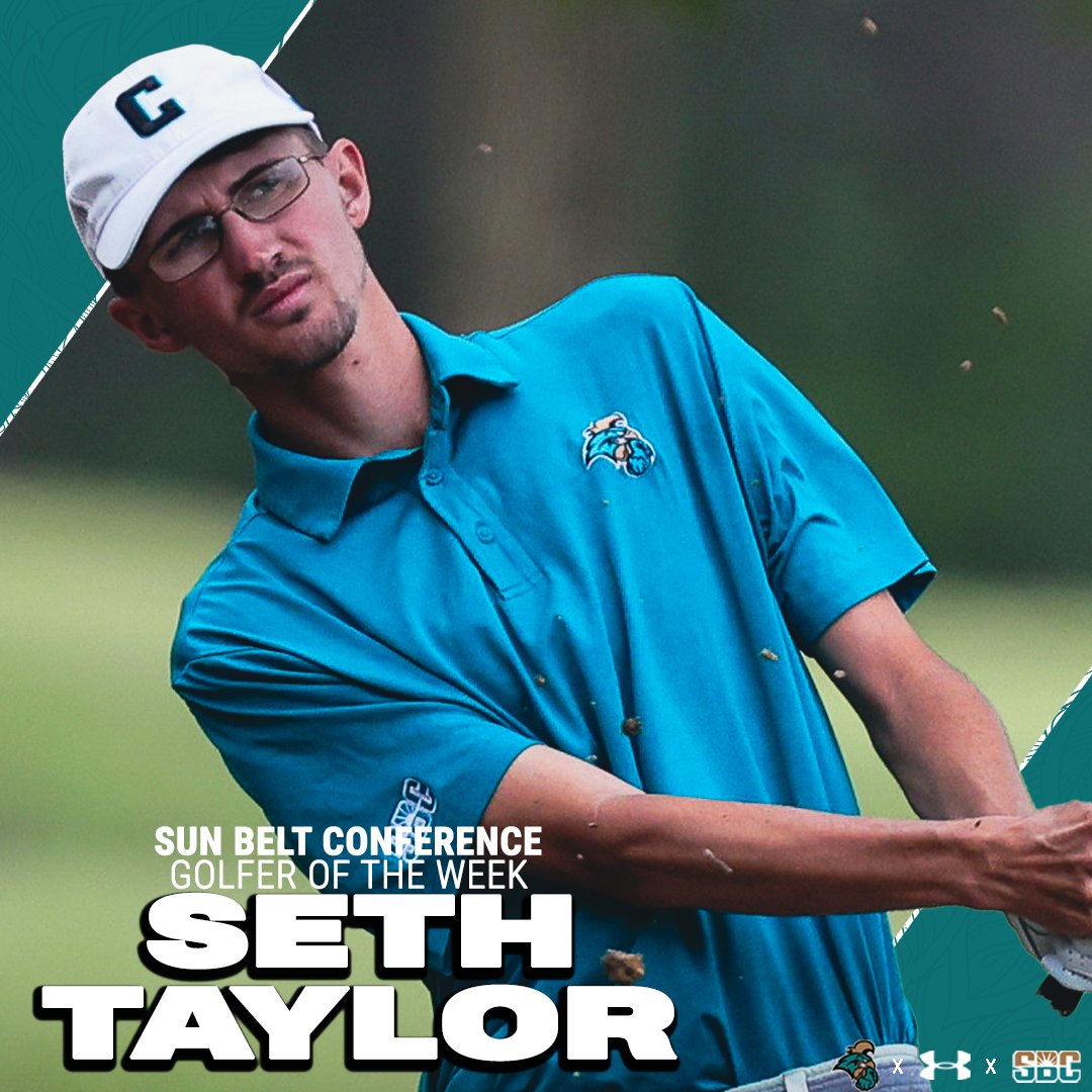CoastalMGolf's tweet photo. Seth Taylor named the Sun Belt Conference Golfer of the Week...https://t.co/a3TV7R20u1 https://t.co/sQPNsLl2Qu