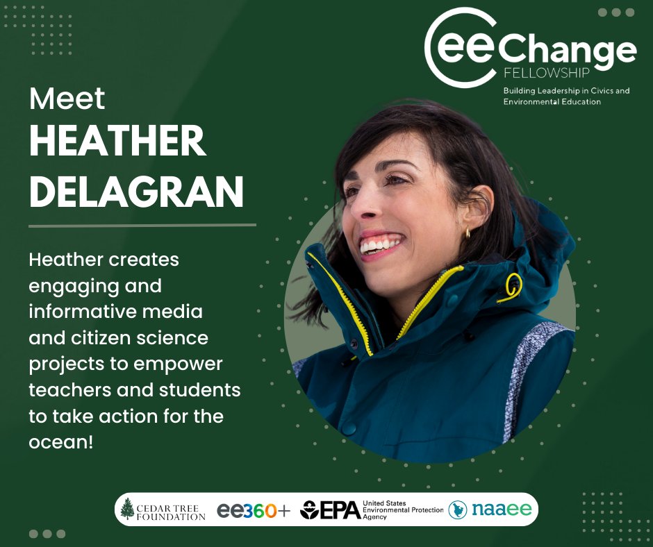 OceanSchoolNow's tweet photo. Congratulations! Our Education Producer, Heather De Lagran is a CEE-Change Fellow. Supported by @TheNAAEE, with the U.S. @EPA and Cedar Tree Foundation, Heather will strive for innovation in civics and environmental education.
See more: https://t.co/9GGUHkrAZM
#CEEChange #ee360Plus #EnvironmentalEducation
@OceanFrontier @thenfb @NFB_Education
