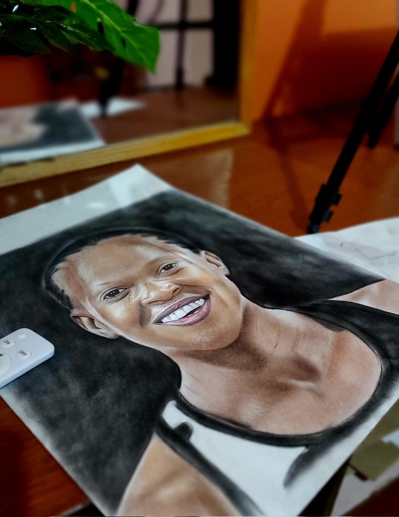kingInTheEA's tweet photo. My greatest piece of art would be capturing the way happiness feels.
Colored portrait of our female GOAT Faith Kipyegon. https://t.co/rzb2E0jK5J