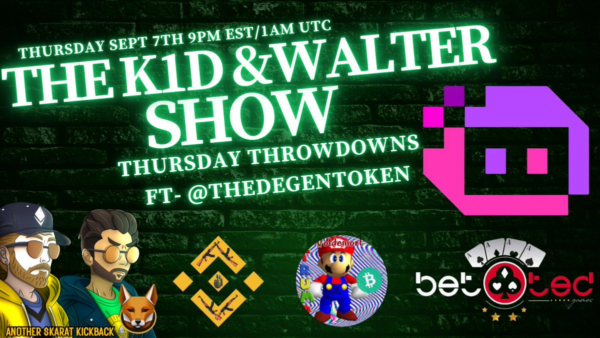 K1d_Crypt0's tweet image. You already know what time it is! We have another Thursday Throwdown banger featuring up and coming new DeFi projects! 
Make sure to smash this reminder
👇👇👇👇👇
Set a reminder for my upcoming Space! 

This week we are featuring $DEGEN @TheDegenToken.…