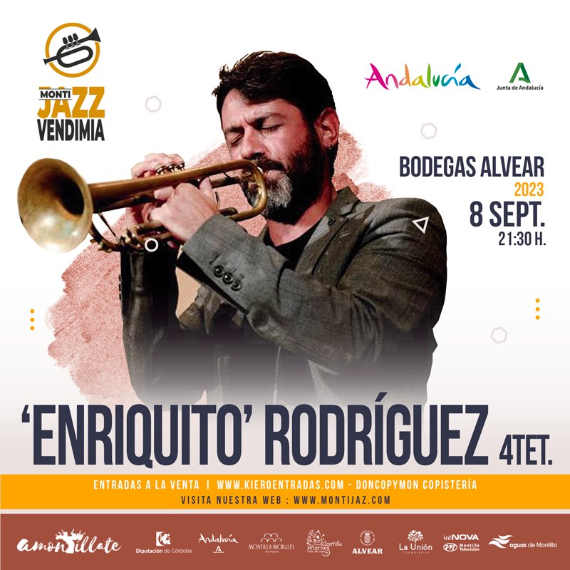 Ayto_Montilla's tweet photo. 🎹🎺🎷 24 horas para que Montijazz #Vendimia levante el telón en @Bodegas_Alvear.  Un viaje sensorial donde el #vino y la #música confirman su complicidad en compañía de músicos de talla internacional.

 + info 👇
https://t.co/w6AbxcESKe

Entradas 🎟️ https://t.co/9tNdeJQUMY | https://t.co/KYNFq6VwSY