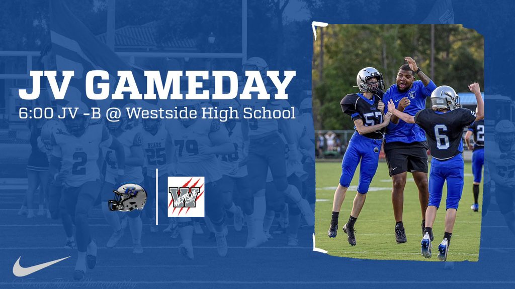 JV - B GAMEDAY!! #GoBears #TrailWay #GoodBetterBest 📍 Westside High School ⏰ 6:00pm