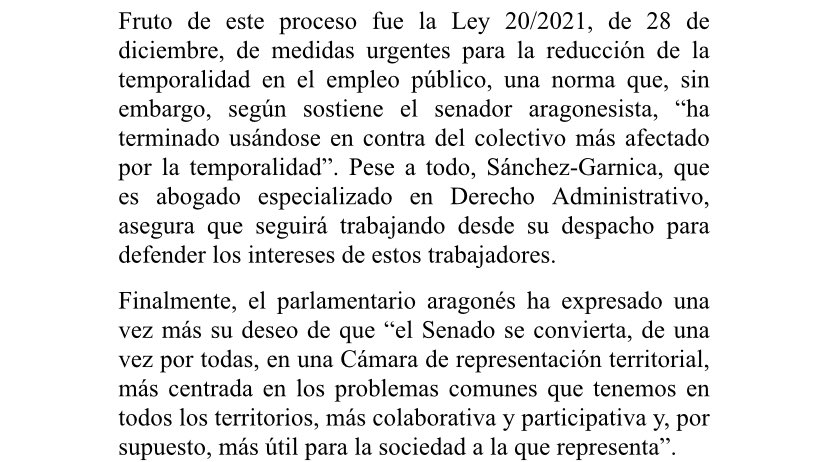 🗣️Acaba una etapa de mi vida política. He tenido el honor de trabajar por #Aragón desde el <a href="/Senadoesp/">Senado de España</a> defendiendo causas justas. Una responsabilidad que he tratado de ejercer con la mejor de las voluntades. Gracias a mi partido, al <a href="/AragonPAR/">Partido Aragonés</a>, por darme esa oportunidad.