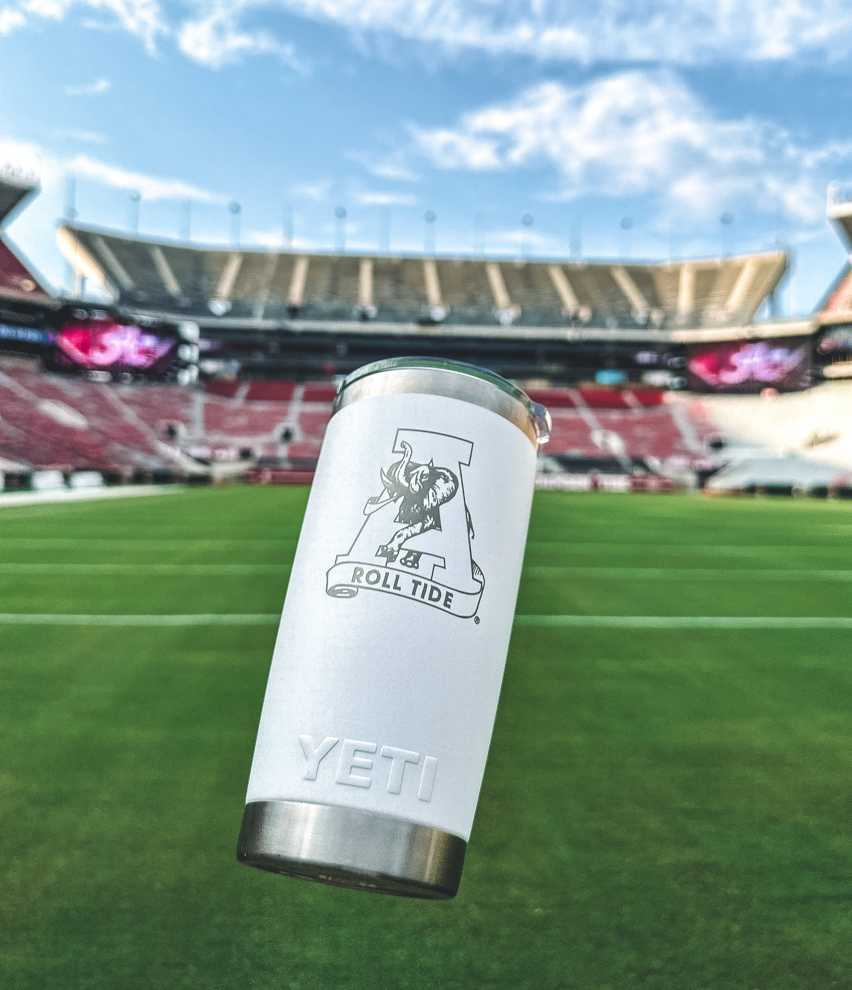 Elevate Your Gameday 🙌 Pick up a limited edition Alabama Yeti cup  available exclusively at Bryant-Denny Stadium concession stands! Cups …