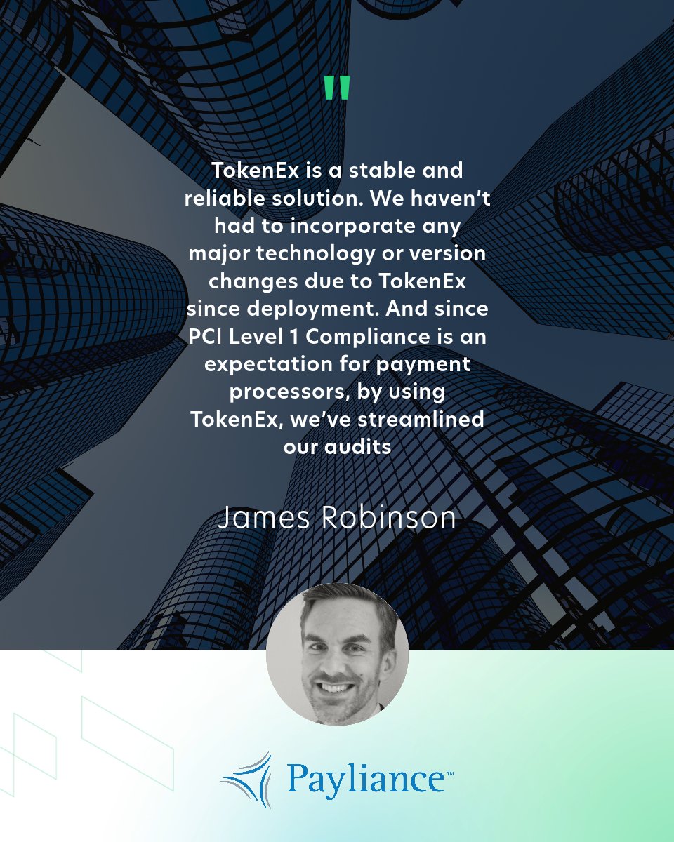 New case study alert!! 📣

By working with TokenEx, Payliance was able to launch their own credit card and debit card processing, reduce their PCI scope, and achieve a stable solution operating around the clock. ✔️

Read the full case study: mtr.cool/tovjeqcshz