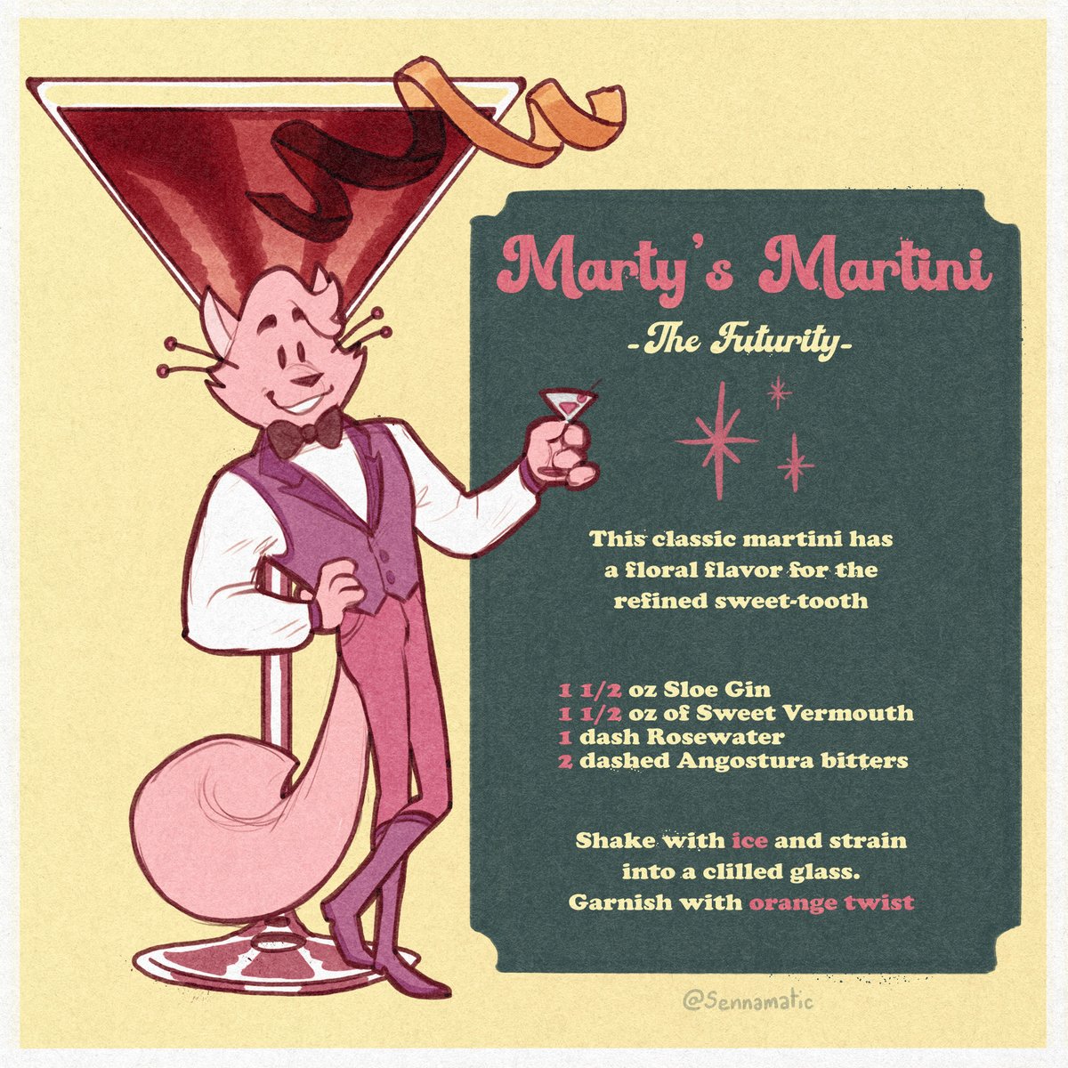 Marty Martini for @GollyGeeSir 🍸