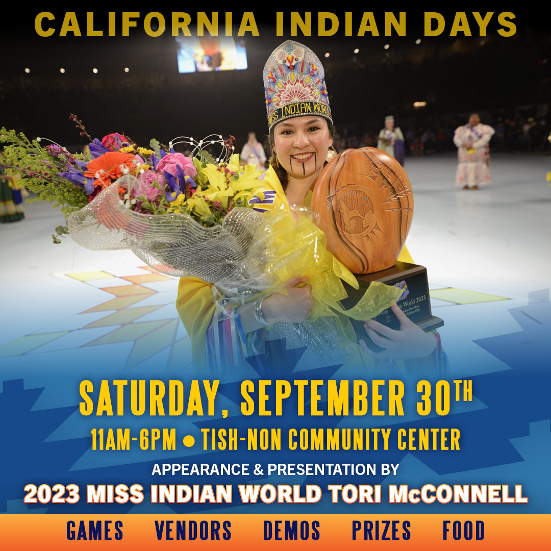 Join us at Tish-Non Community Center for an unforgettable celebration of culture and heritage! California Indian Days welcomes Miss Indian World to our vibrant event, filled with games, vendors, prizes, delicious food, and captivating demonstrations.