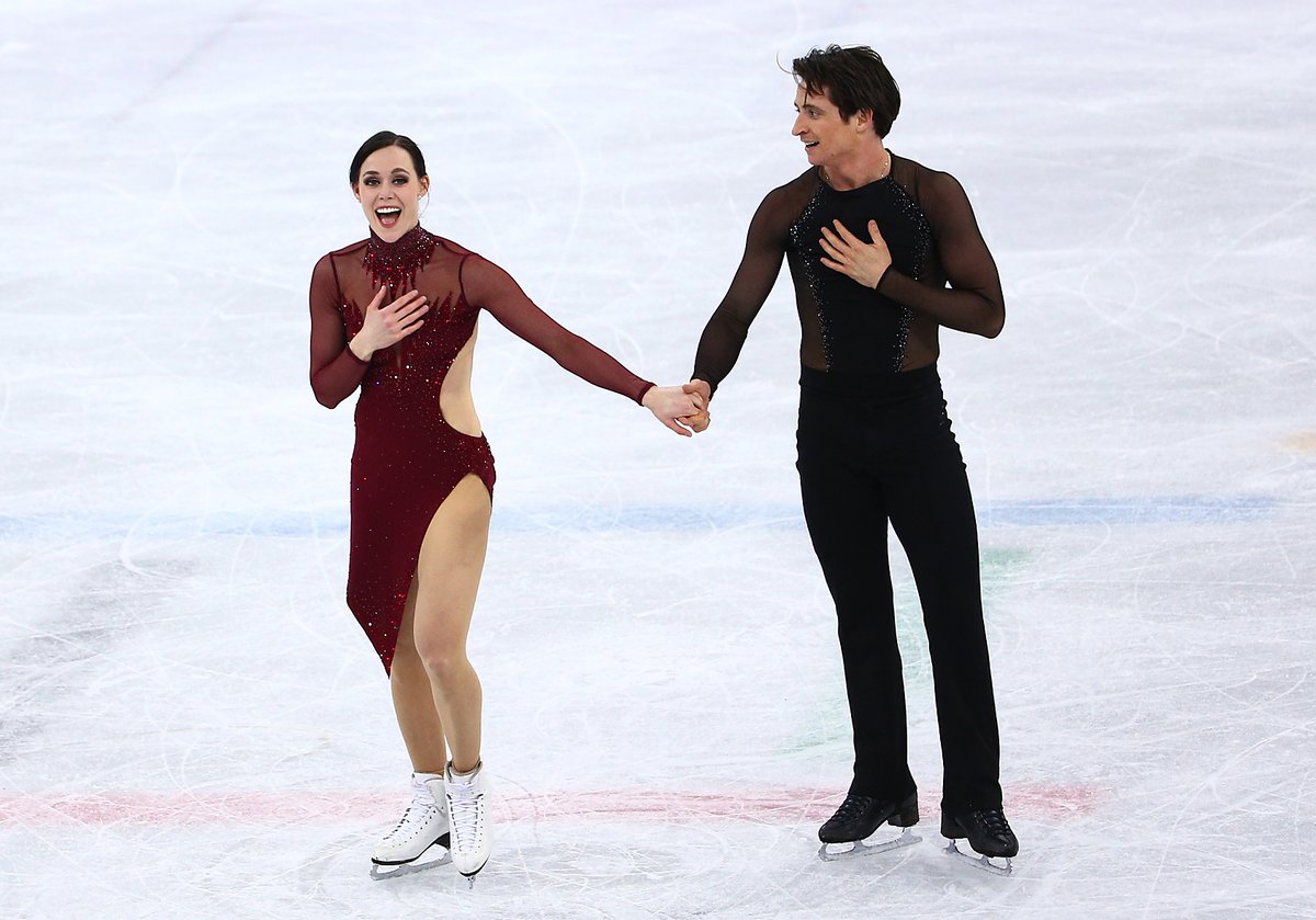 TeamCanada's tweet photo. Congratulations to the most decorated figure skaters in Olympic history, Tessa Virtue &amp; Scott Moir, for being named to Canada’s Sports Hall of Fame 👏⛸️ https://t.co/7Z7xktF370
