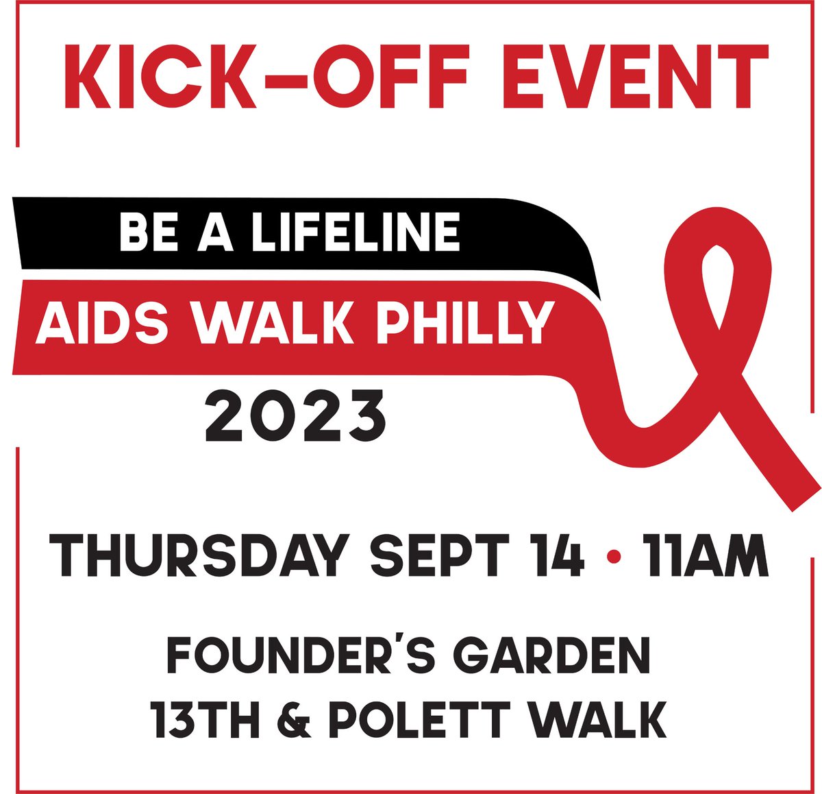 Next week is our official #AIDSWalkPhilly Kick-Off event <a href="/TempleUniv/">Temple University</a> 
See the 1981-Until It’s Over... HIV/AIDS Epidemic Timeline display, &amp; hear speakers from AIDS Fund, Temple &amp; <a href="/ActionWellPHL/">Action Wellness</a> share about the current impact of HIV disease in Philadelphia. 
Plus- prize giveaways!