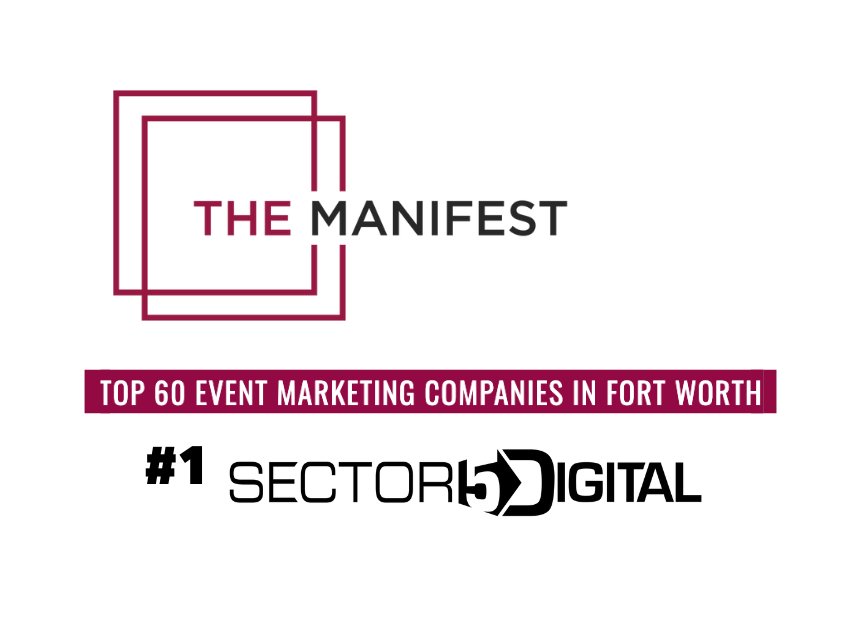 S5D is proud to be ranked as the #1 Event Marketing company in Fort Worth, TX by @The__Manifest. 🥇 Full list here → themanifest.com/event-marketin… #eventmarketing $vrar